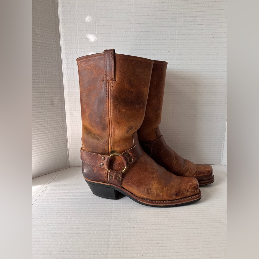 Frye harness 12” mid calf boots